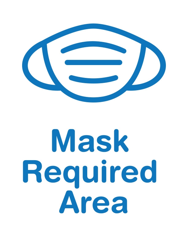 Social Distance Safety Sign  - Blue