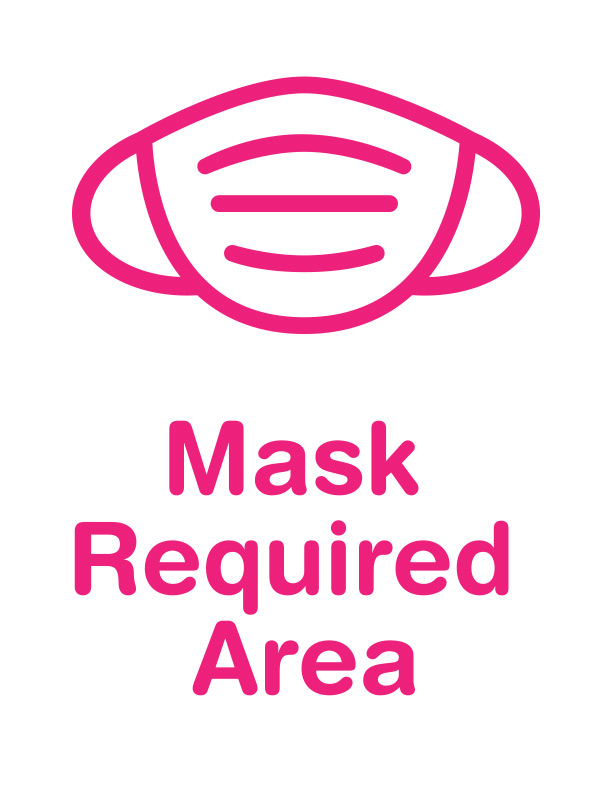 Social Distance Safety Sign  - Pink