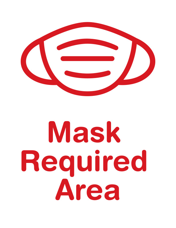 Social Distance Safety Sign  - Red